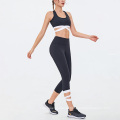 Frauen Yoga Set Bekleidung Plus Size Elastic Band Sport Bra High Taille Yoga Leggings Frauen zwei Teile Yoga Set